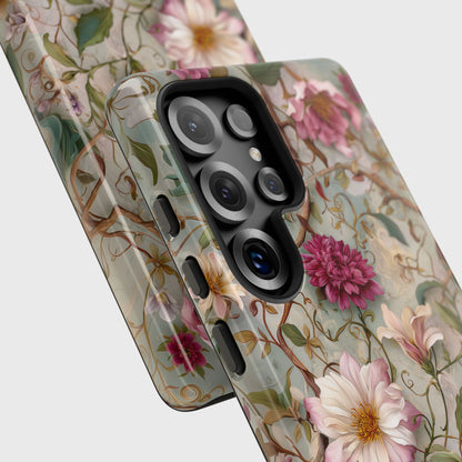 Victorian Vine Design Phone Case for Galaxy S series Phones