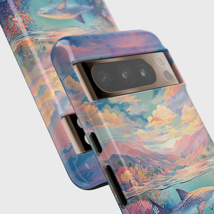 Coral Horizon Design Phone Case for Google Pixel