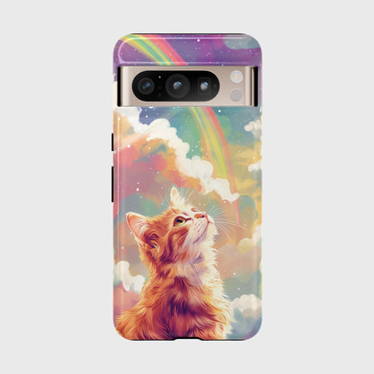 Rainbow Cat Design Google Pixel Phone Case