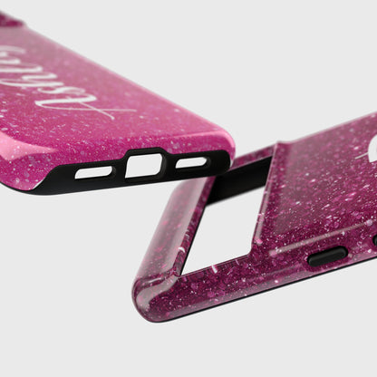 Personalisable Faux Red Glitter Design Phone Case for Google Pixel