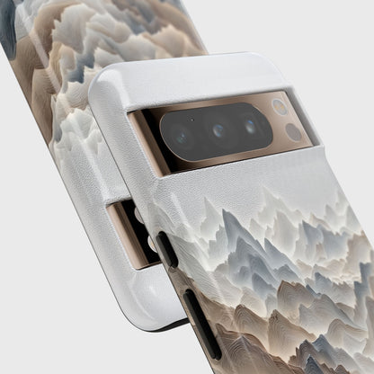The Sweeping Valley – Sculptural Mountain Design Phone Case for Google Pixel