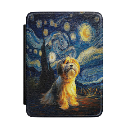 The Starry Night Stargazer – Custom Impressionist Pet Kindle Case
