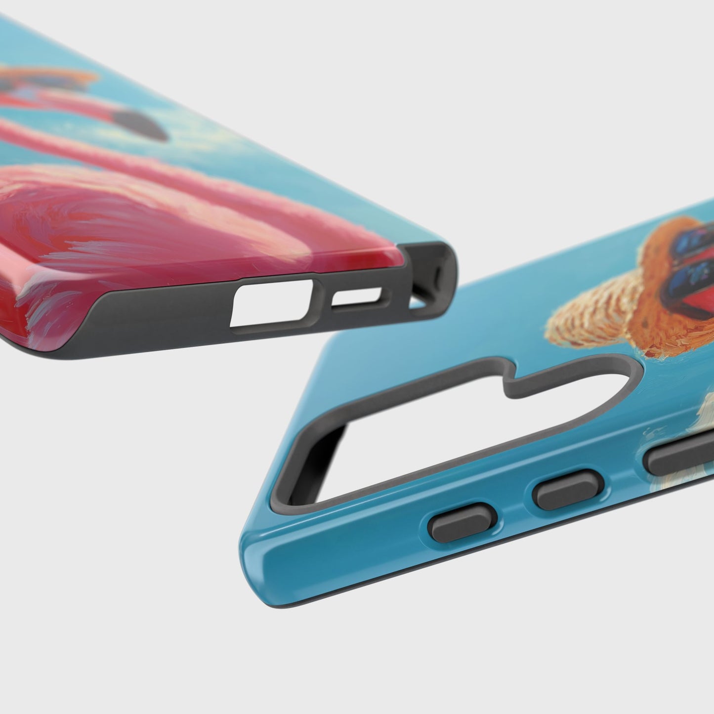 Vacation Mode – Painted Flamingo Design Phone Case for Galaxy S series Phones