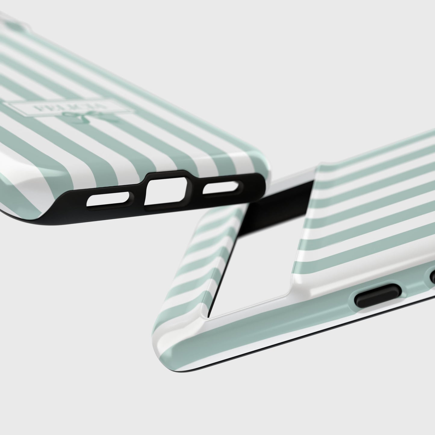 Personalisable Striped Design (Blue) Phone Case for Google Pixel