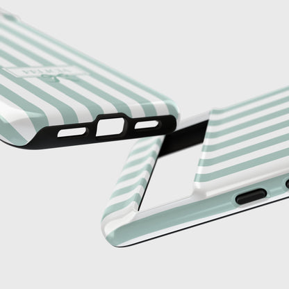Personalisable Striped Design (Blue) Phone Case for Google Pixel