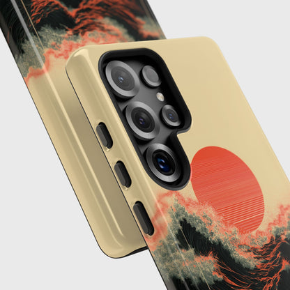 The Kyokujitsu Exhibition – Framed Rising Sun Wave Phone Case for Galaxy S series Phones
