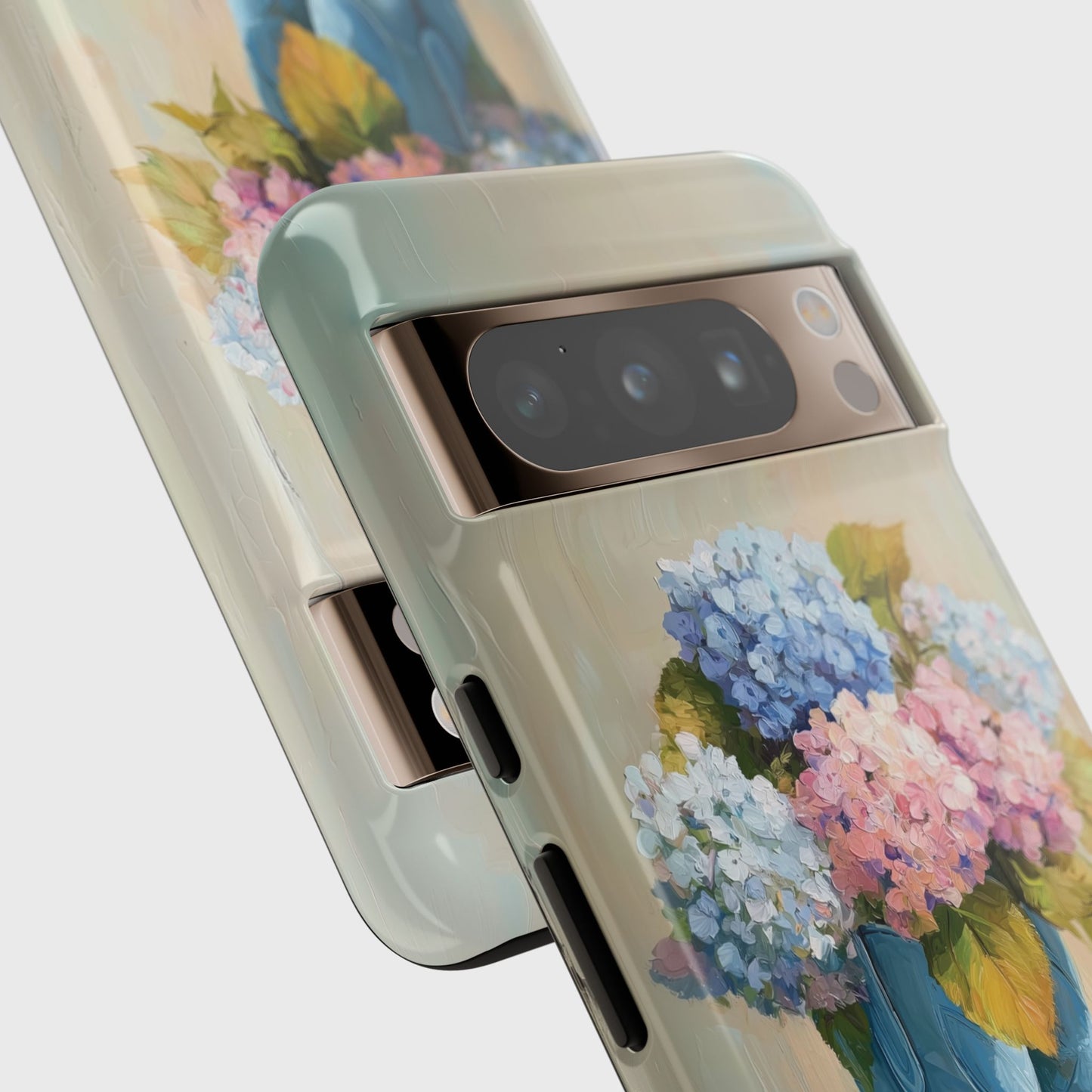 The Country Coquette – Impasto Boot & Hydrangea Design Phone Case for Google Pixel