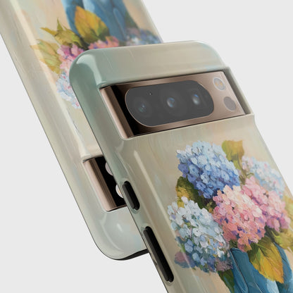 The Country Coquette – Impasto Boot & Hydrangea Design Phone Case for Google Pixel