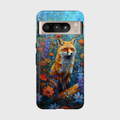 Fox in Enchanted Meadow Design Google Pixel Phone Case