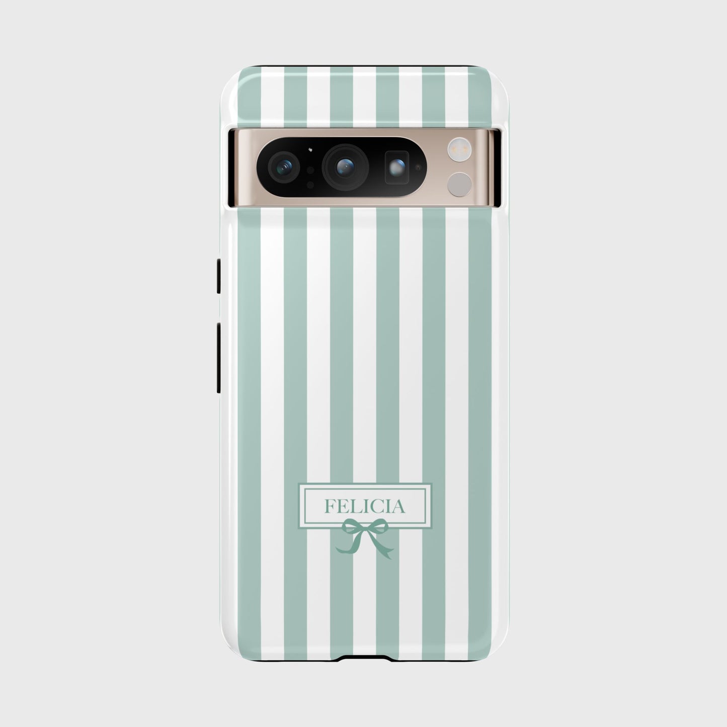 Personalisable Striped Design (Blue) Phone Case for Google Pixel
