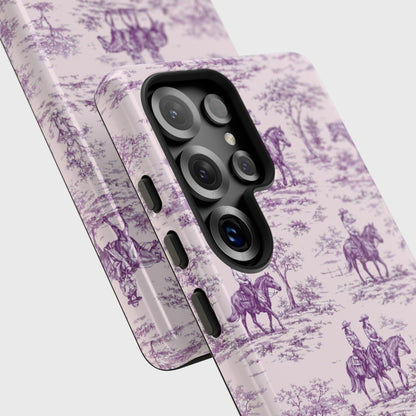 Toile de Cowgirl Design Phone Case for Galaxy S series Phones