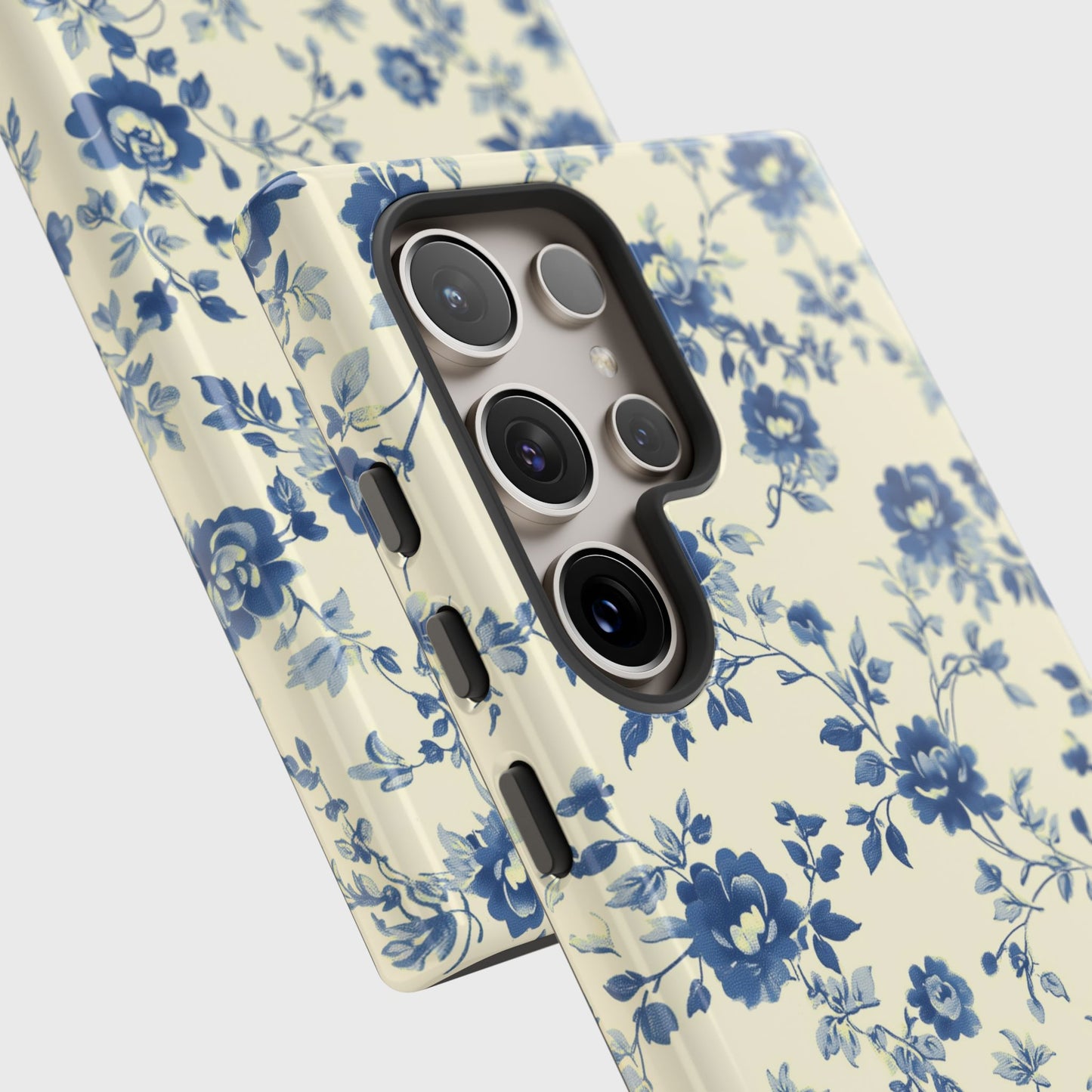 Vintage Toile Floral Pattern Design Samsung Phone Case