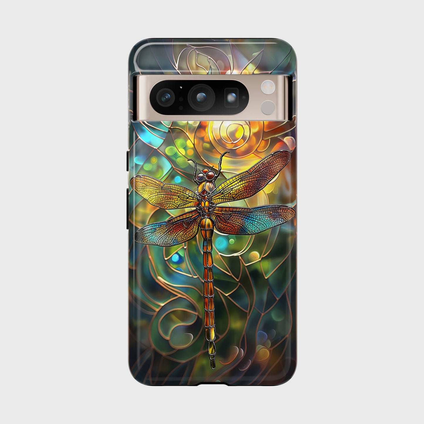 Dragonfly Stained Glass Mosaic Design 2 Google Pixel Phone Case