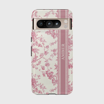 Personalisable Vintage Toile de Jouy Design Phone Case for Google Pixel