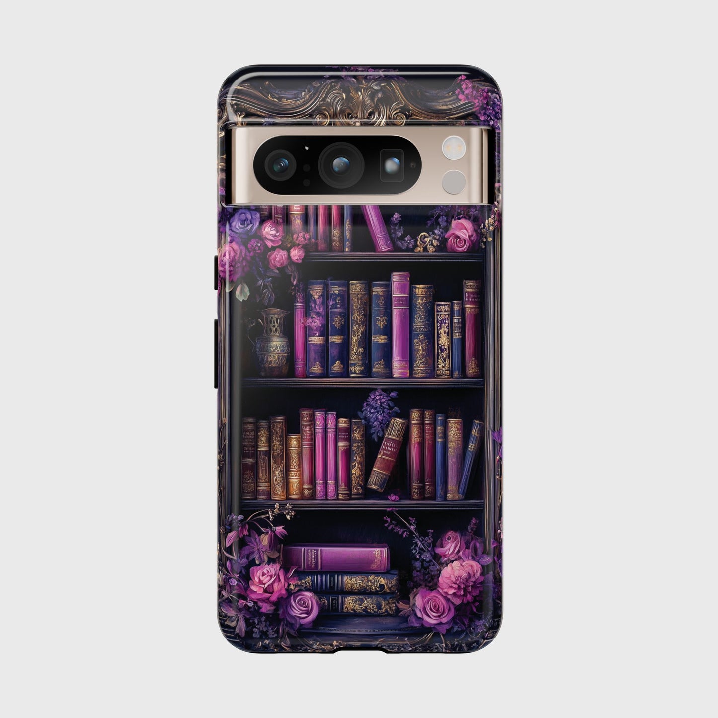 Victorian Gothic Style Bookshelf Design 2 Phone Case for Google Pixel