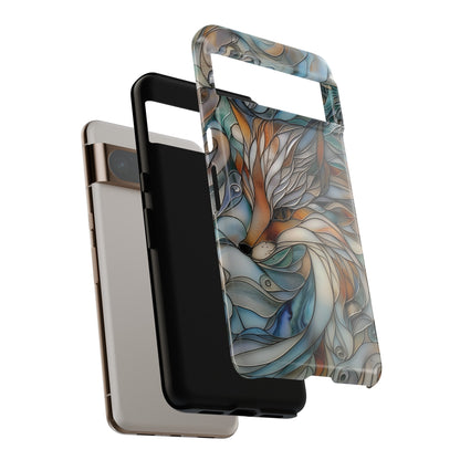 Fox Stained Glass Design Google Pixel Phone Case