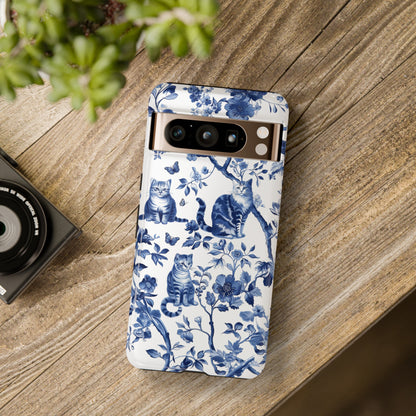 Chinoiserie Cat Design Google Pixel Phone Case