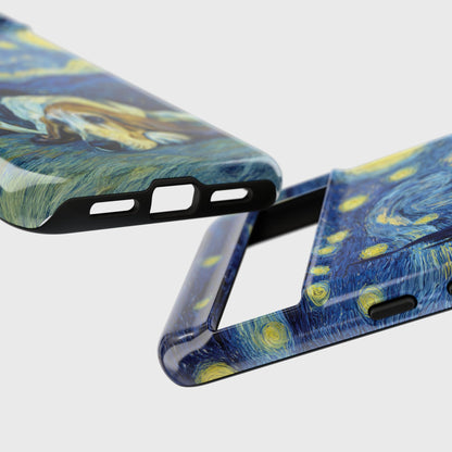 Barky Night (Basset Hound) Design Phone Case for Google Pixel