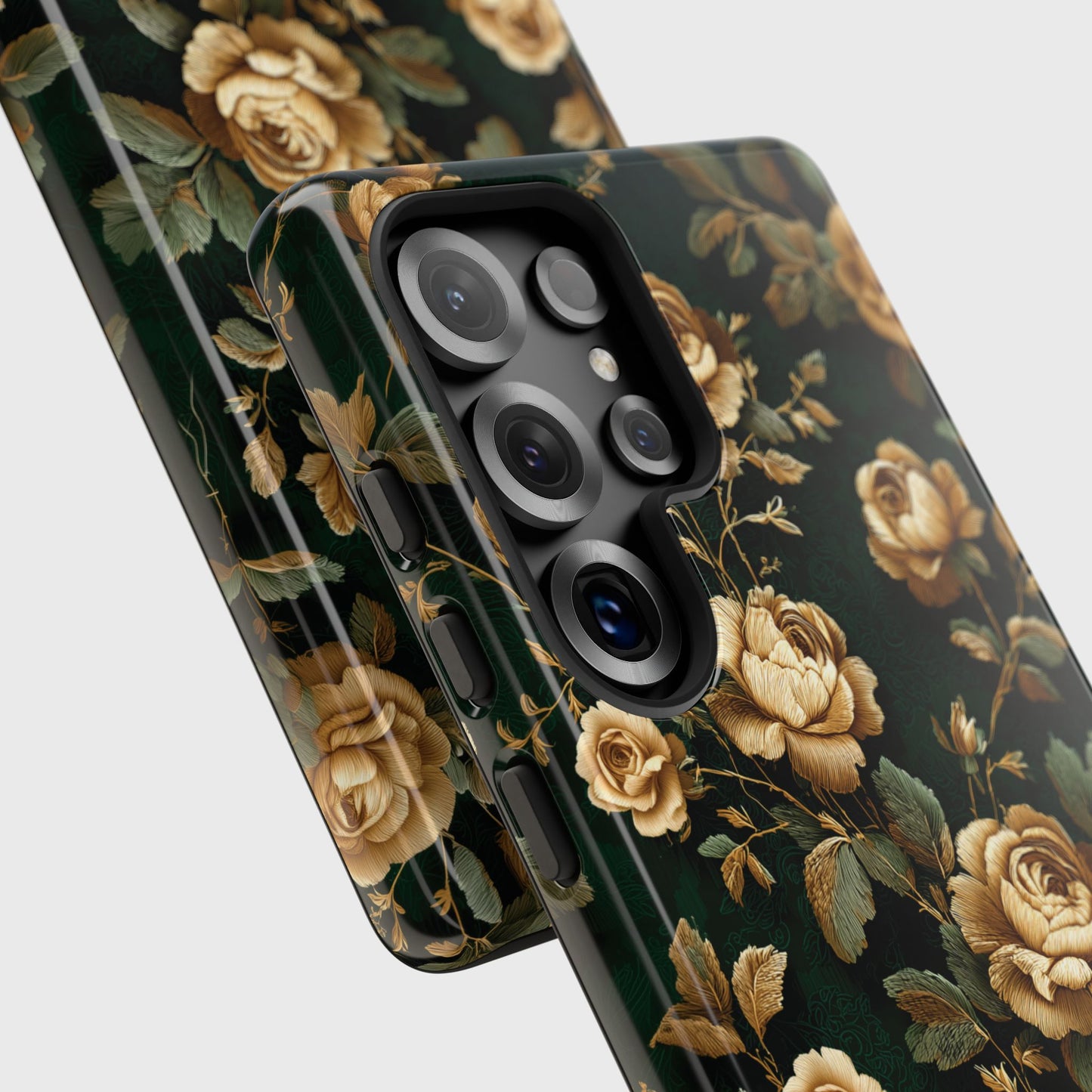 Emerald Bloom Design Phone Case for Galaxy S series Phones