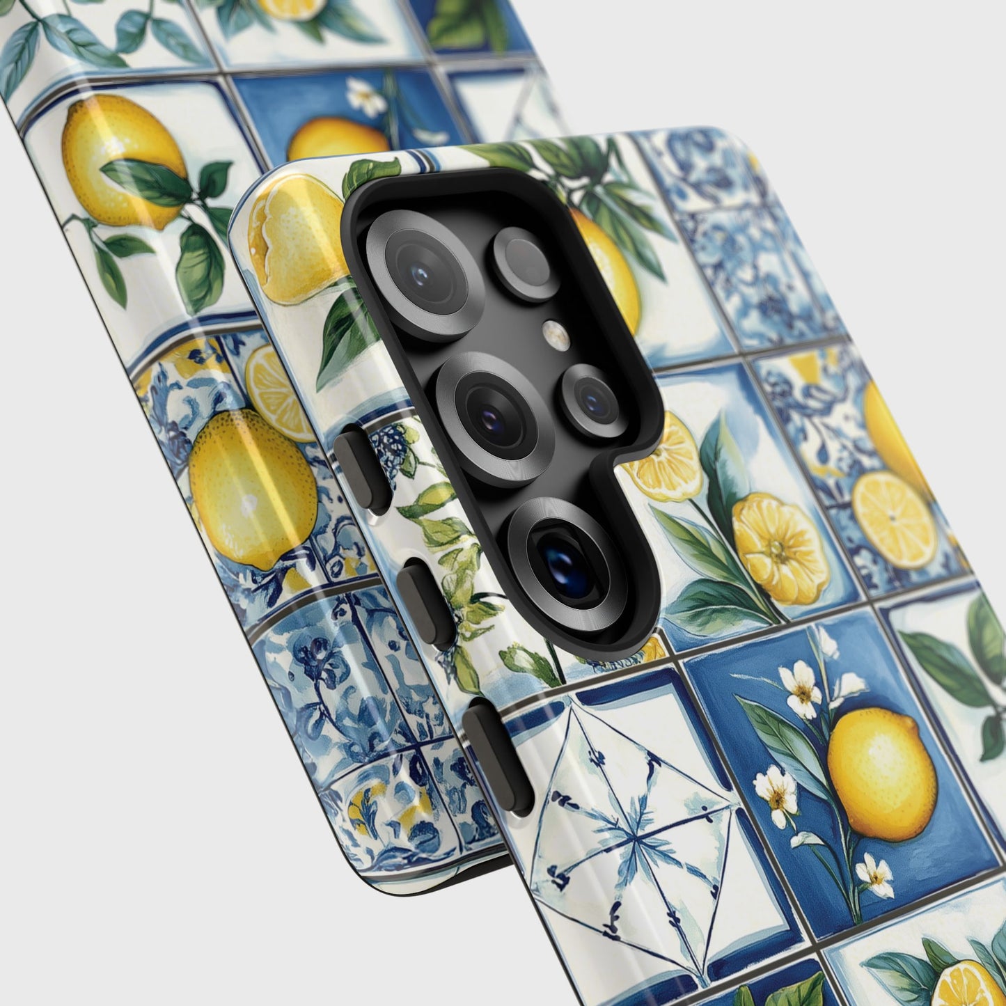 Lemon Azulejo Tiles Design Phone Case for Galaxy S series Phones