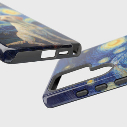 Barky Night (Labrador Retriever) Design Phone Case for Galaxy S series Phones