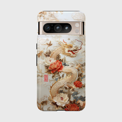 Chinese Dragon Embroidery Art Design Google Pixel Phone Case