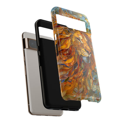 Lion Stained Glass Design Google Pixel Phone Case