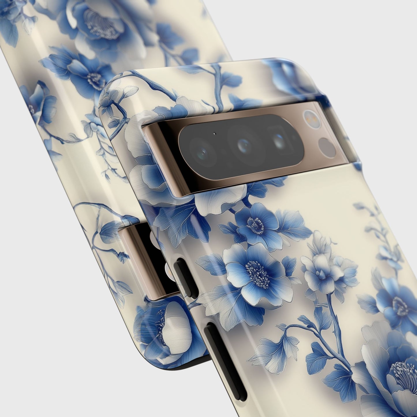 3D Chinoiserie Floral Design Google Pixel Phone Case