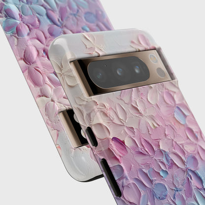 Pastel Flower Abstract Oil Painting Design Phone Case for Google Pixel