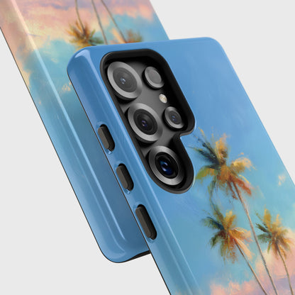 The Golden Hour Canvas – Painted Palm Design Phone Case for Galaxy S series Phones