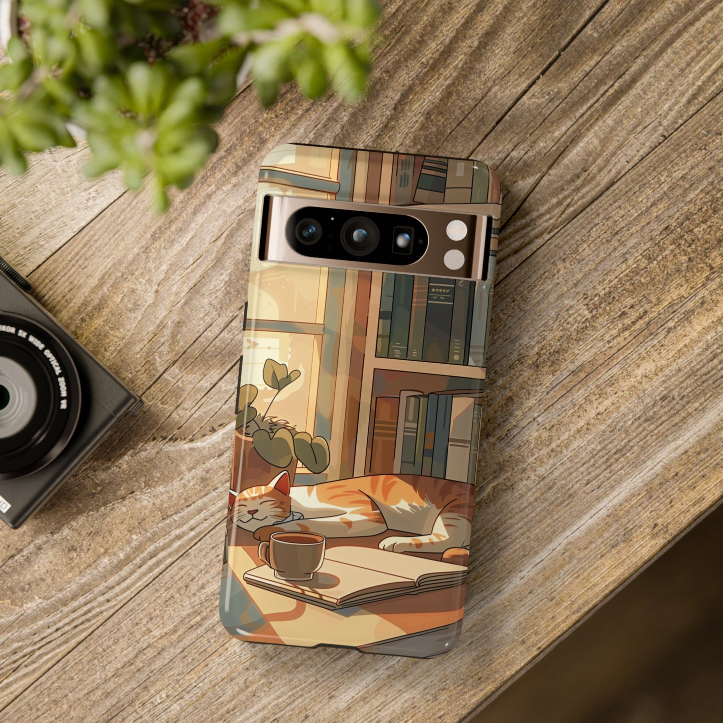 Sleeping Cat Design Google Pixel Phone Case