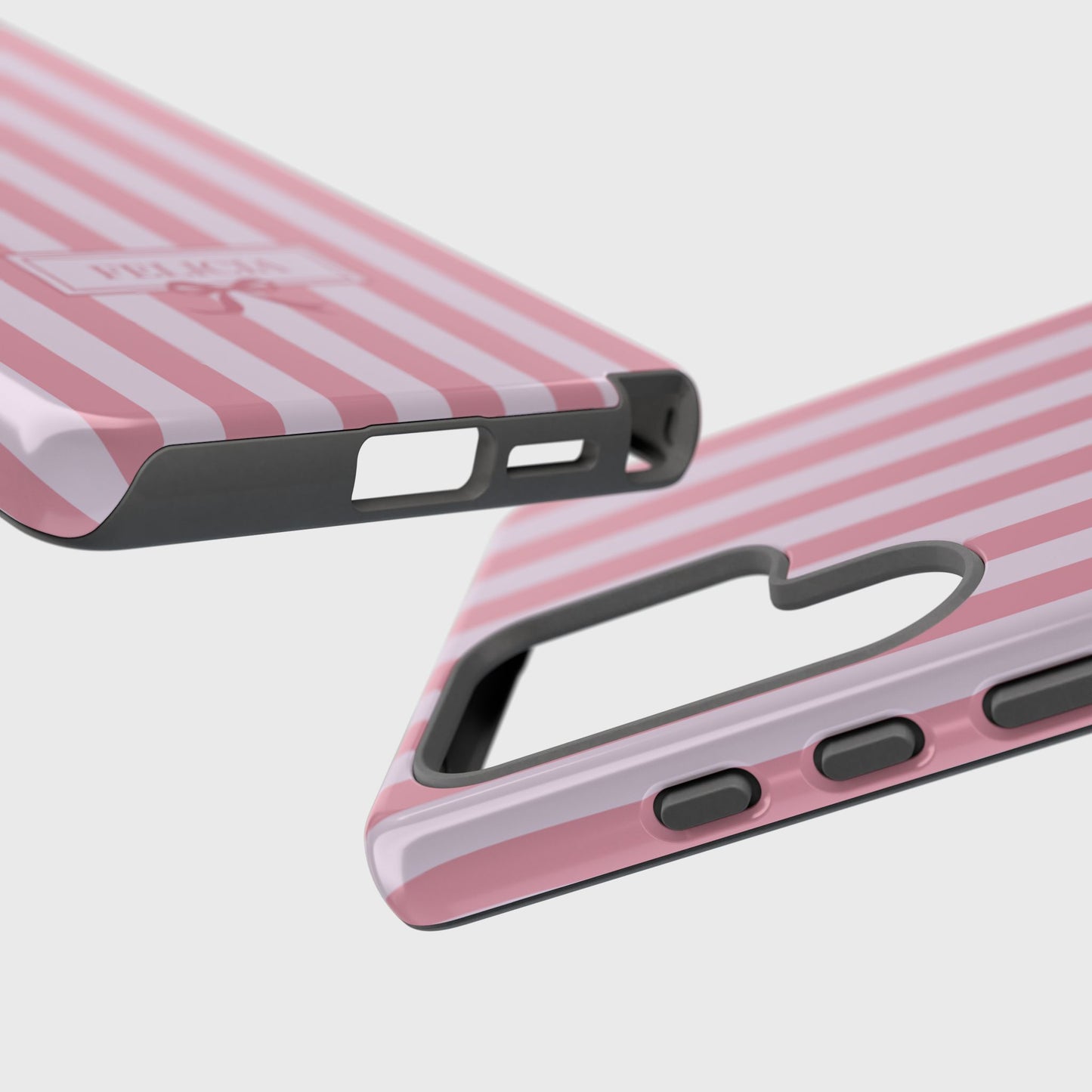 Personalisable Striped Design (Pink) Phone Case for Galaxy S series Phones