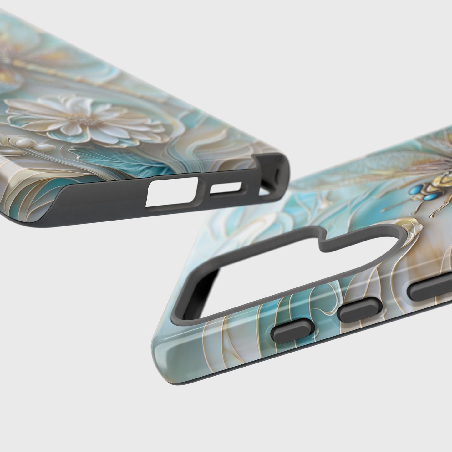 Dragonfly Stained Glass Art Phone Case for Galaxy S series Phones