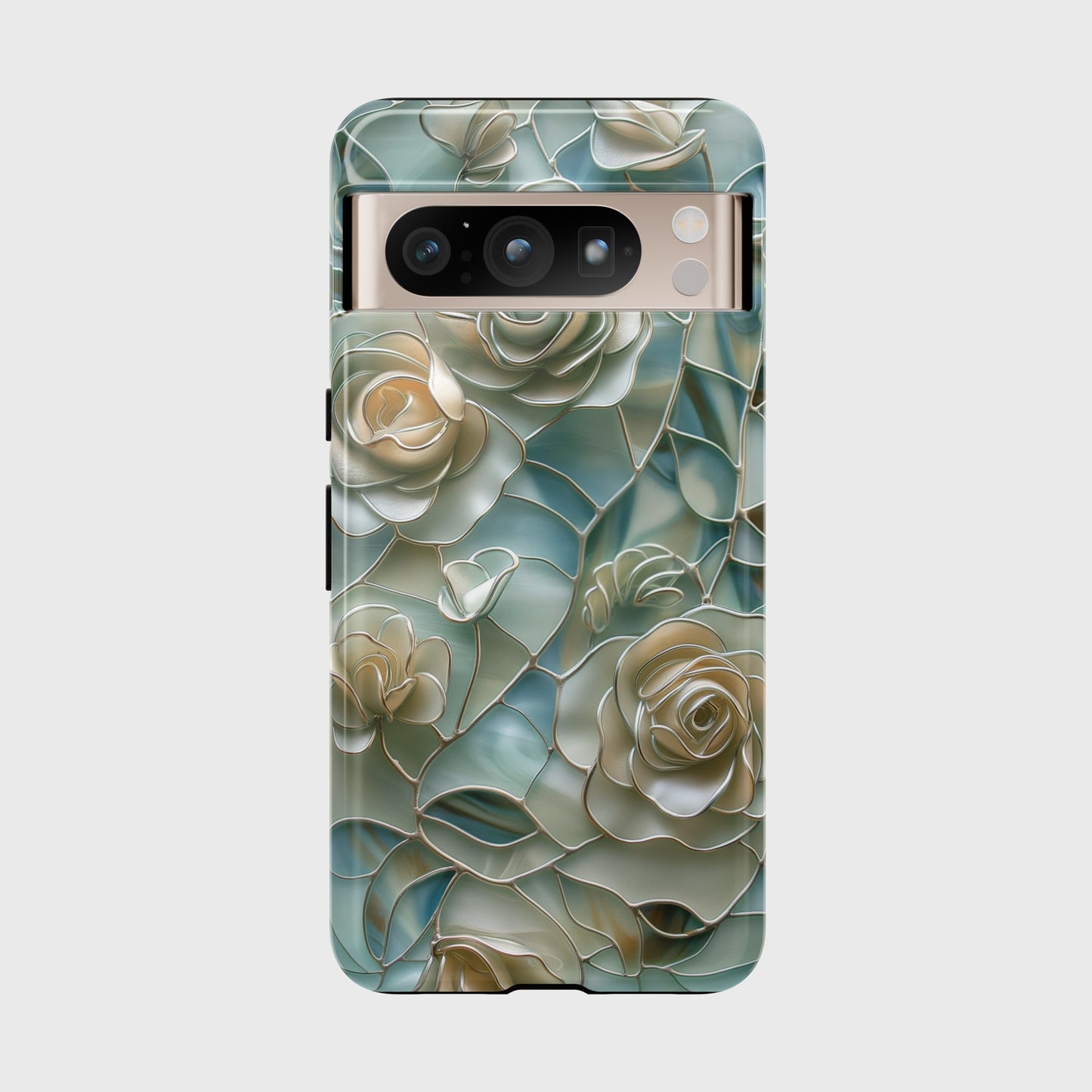 Roses Stained Glass Design Design Google Pixel Phone Case