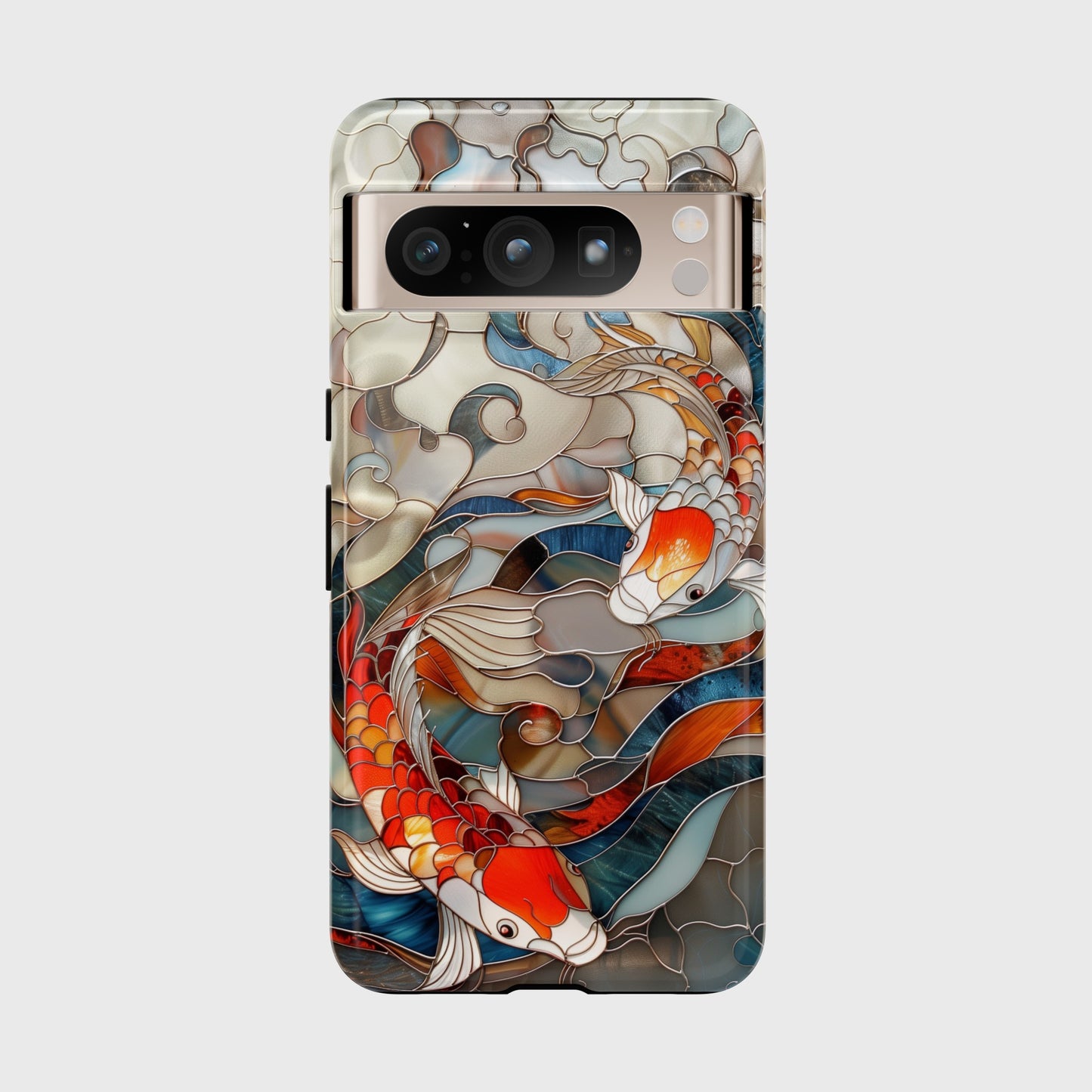 Koi Fish Stained Glass Design 1 Google Pixel Phone Case