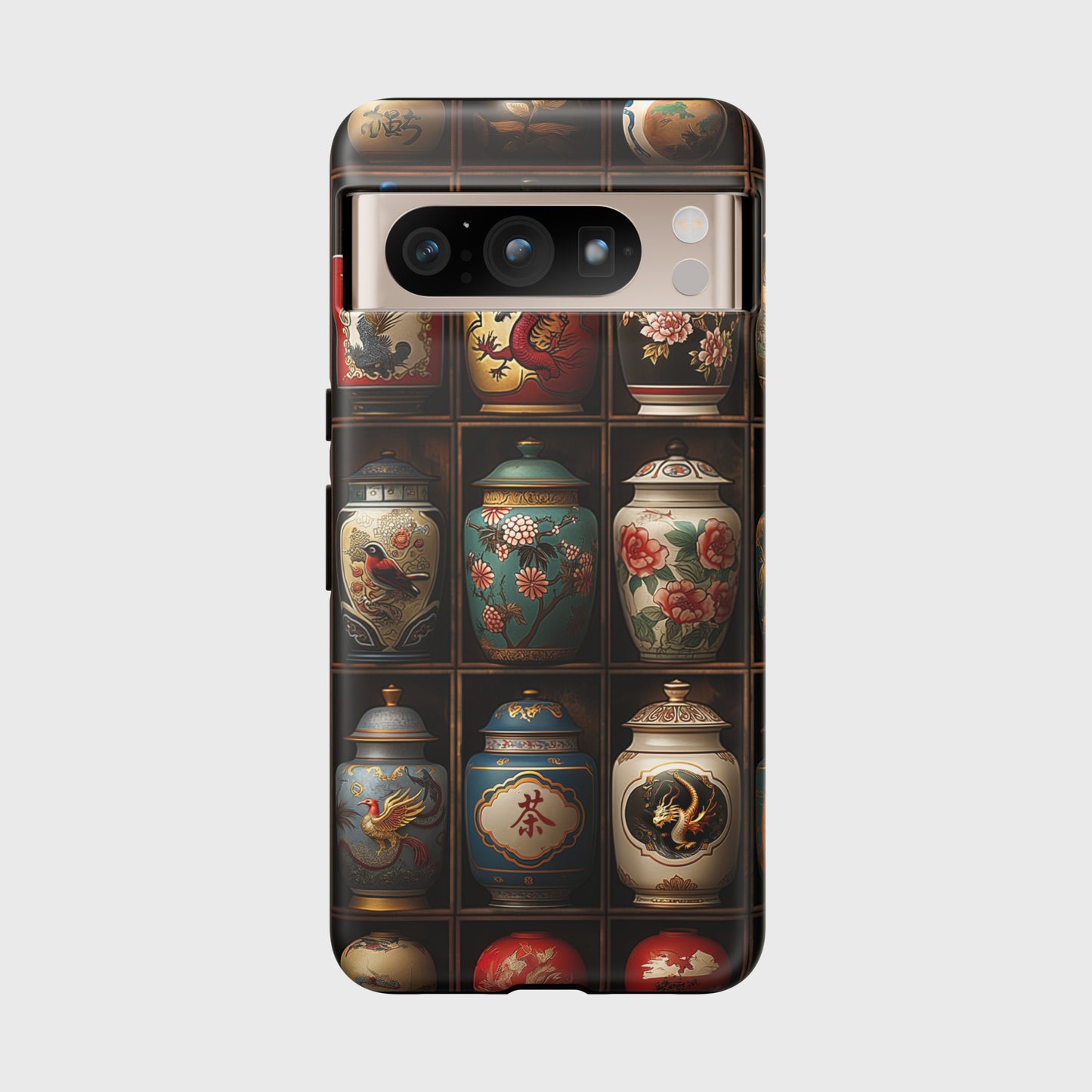 Vintage Tea Jars Collage Design Google Pixel Phone Case