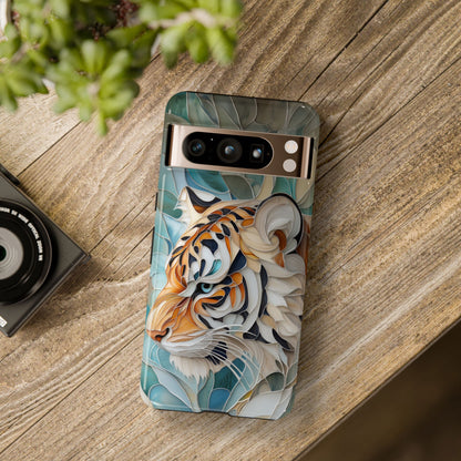 Tiger Stained Glass Design Google Pixel Phone Case