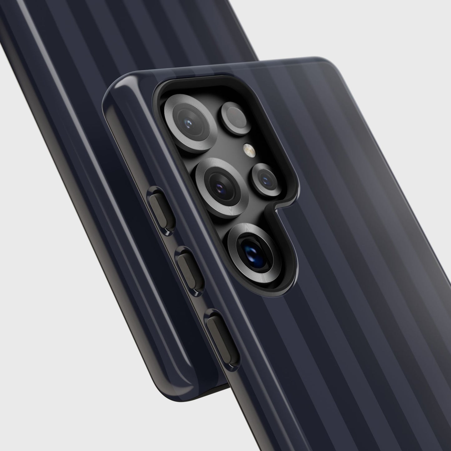 Personalisable Striped Design (Navy) Phone Case for Galaxy S series Phones