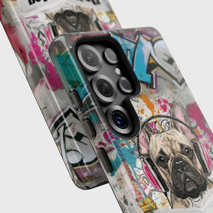 Daily Dog Beats (Frenchie) Design Phone Case for Galaxy S series Phones