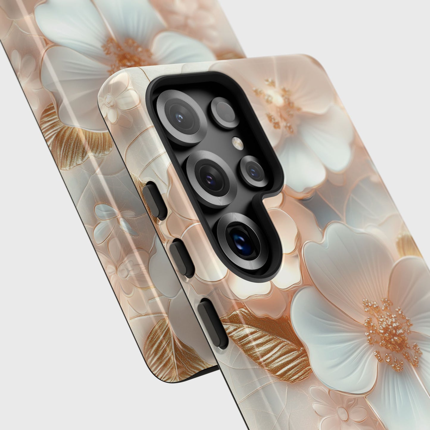 Elegant Floral Design Case for Galaxy S series Phones