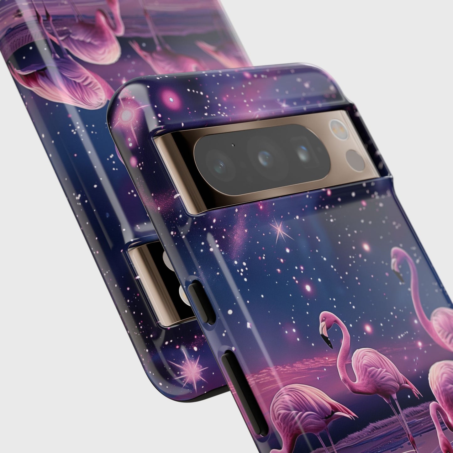 Starry Night Flamingo Design Phone Case for Google Pixel