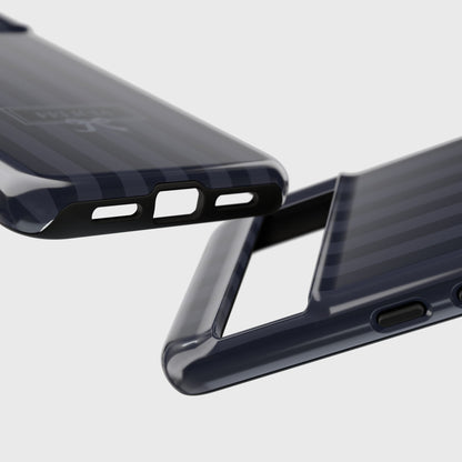 Personalisable Striped Design (Navy) Phone Case for Google Pixel