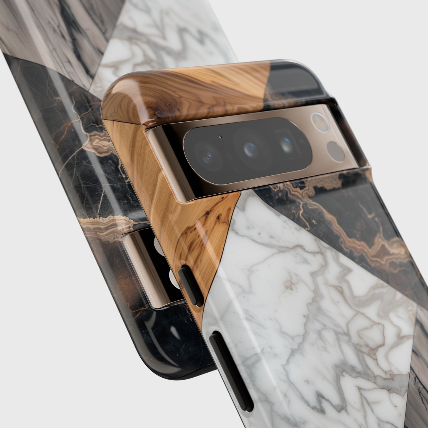 Wood Marble Design Google Pixel Phone Case