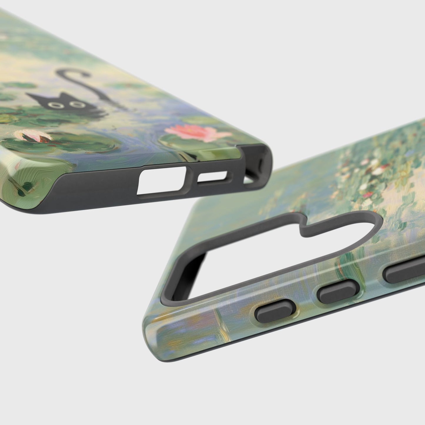 The Water Lily Lurker – Fine Art Parody Design Phone Case for Galaxy S series Phones