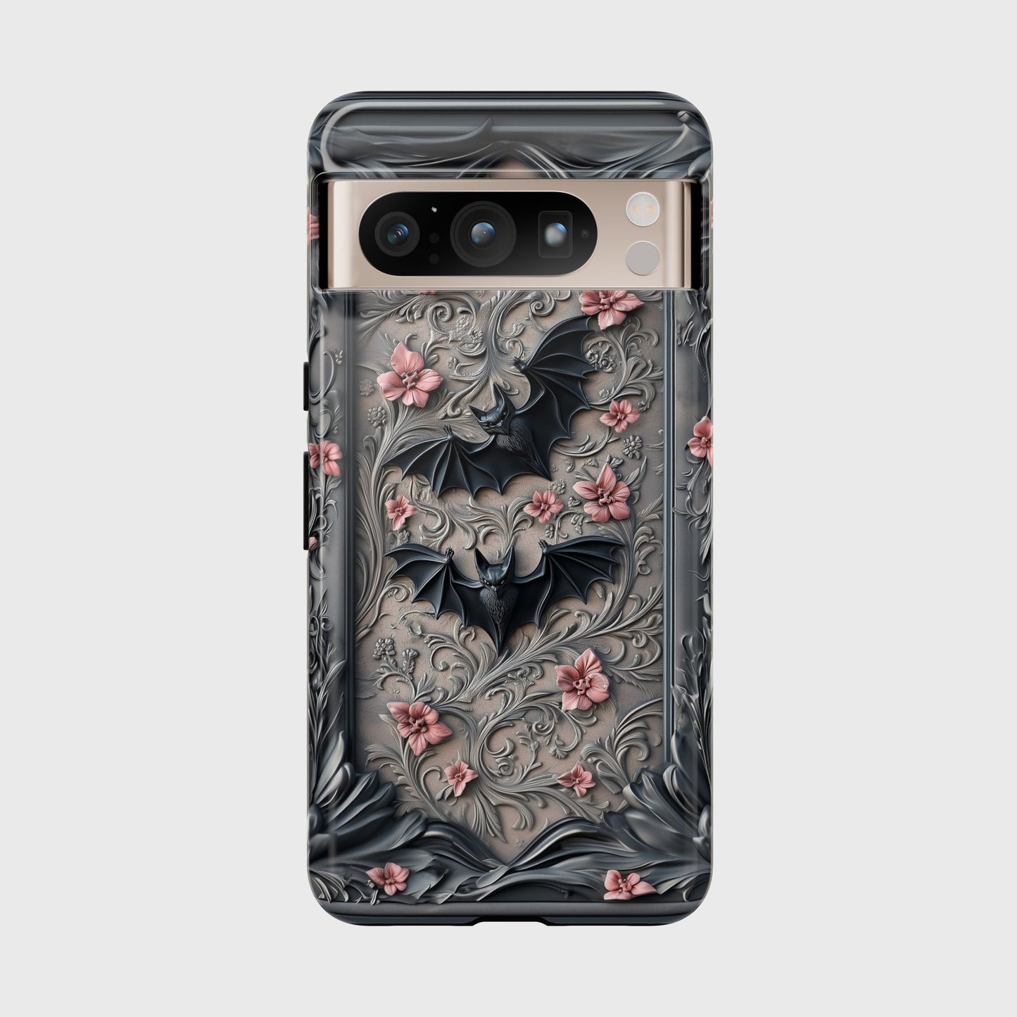 Gothic Victorian Style Bats Design Google Pixel Phone Case