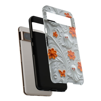 Cute Ghost & Floral Design Google Pixel Phone Case