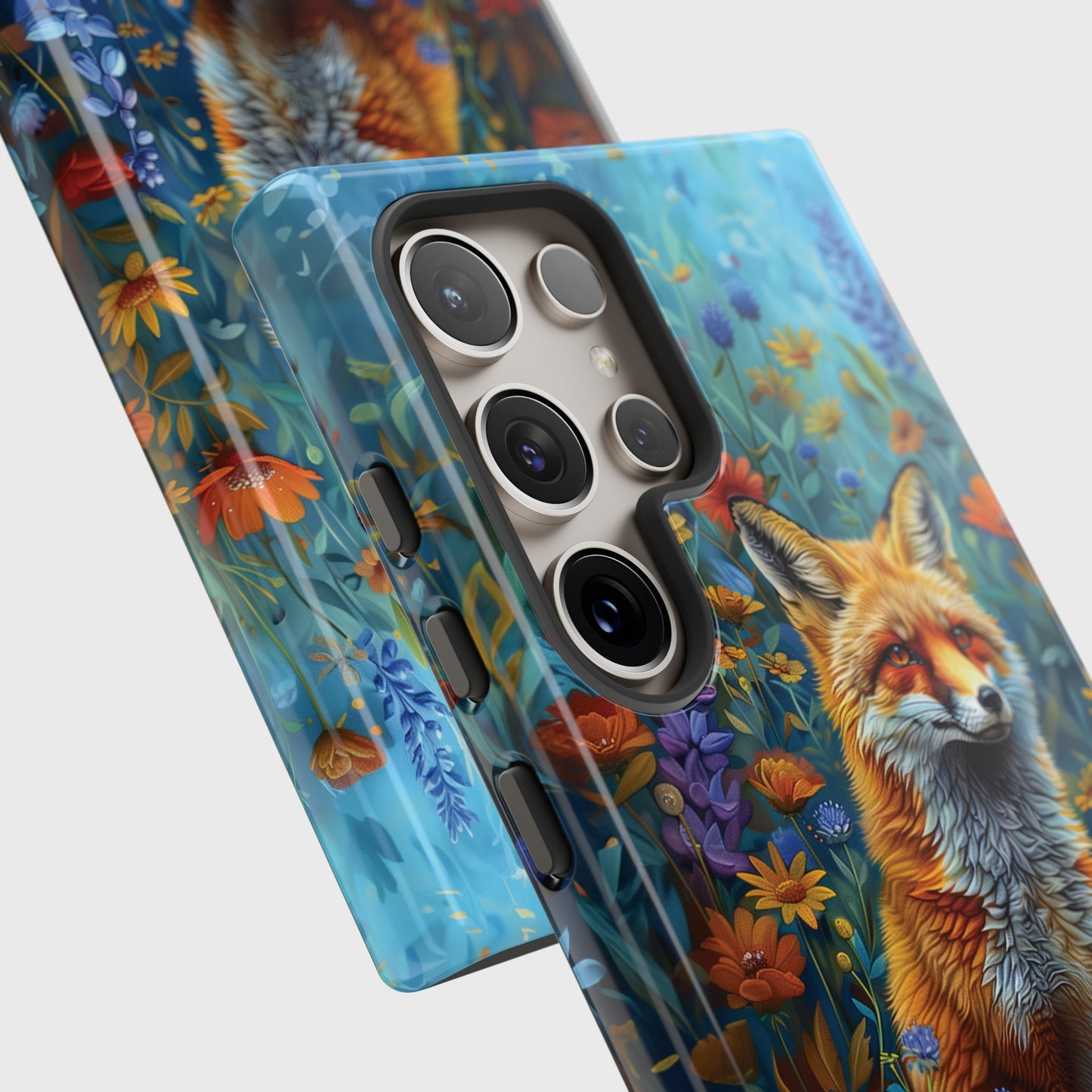 Fox in Enchanted Meadow Design Samsung Phone Case