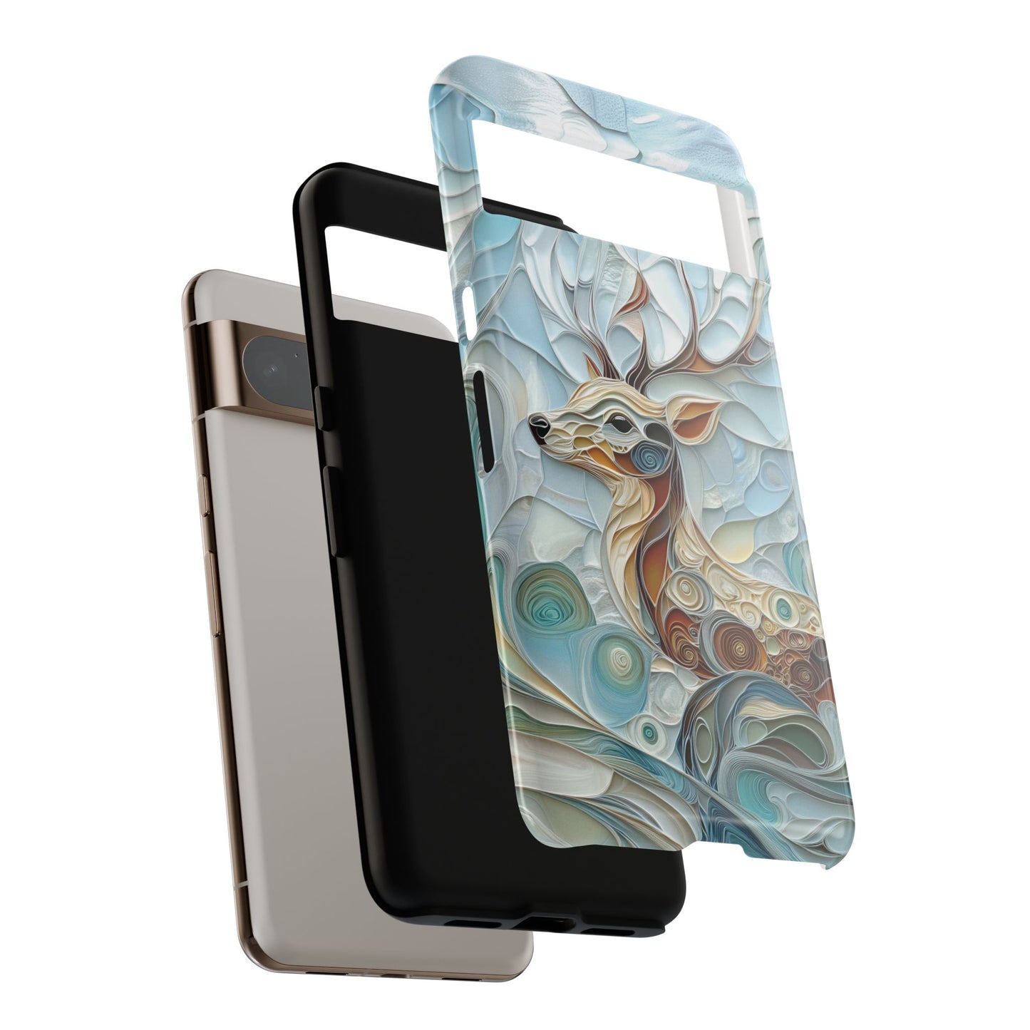Elegant Deer Quilling Art Design Phone Case for Google Pixel