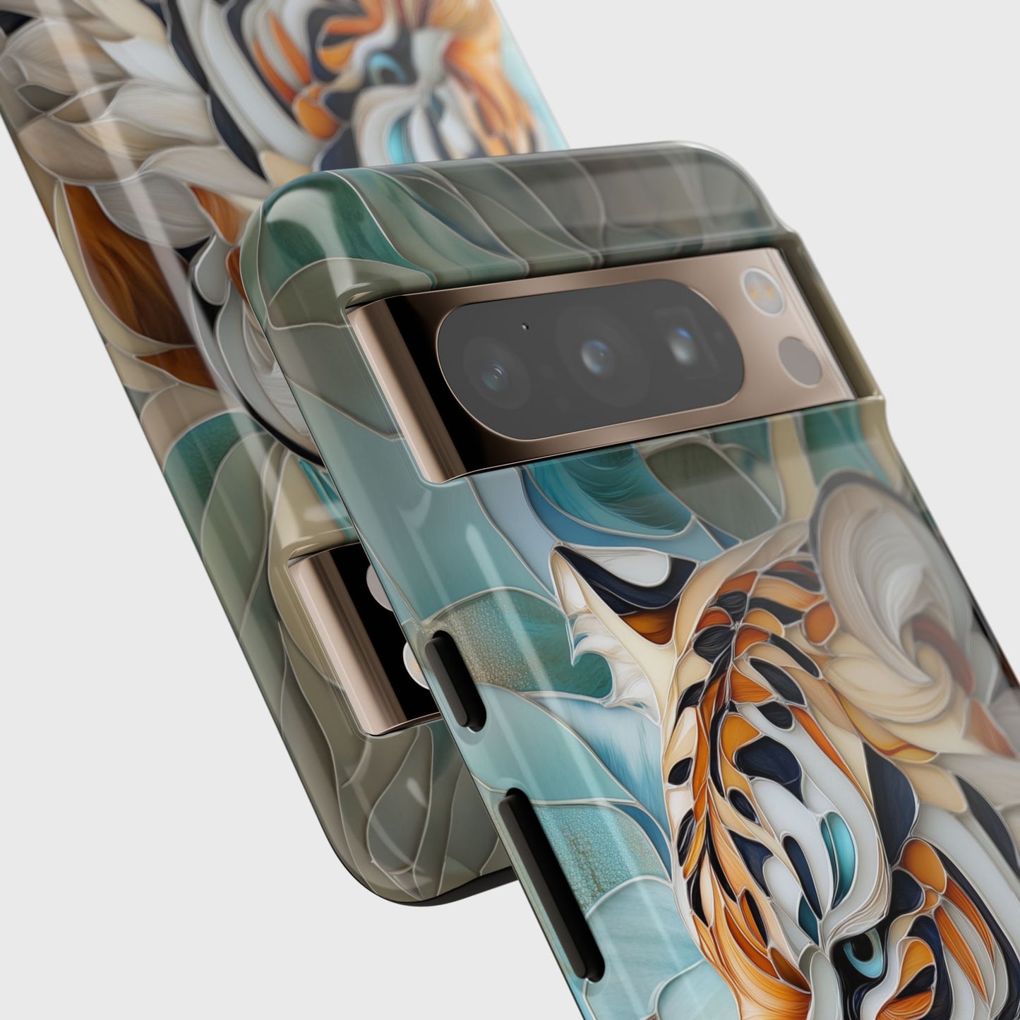 Tiger Stained Glass Design Google Pixel Phone Case