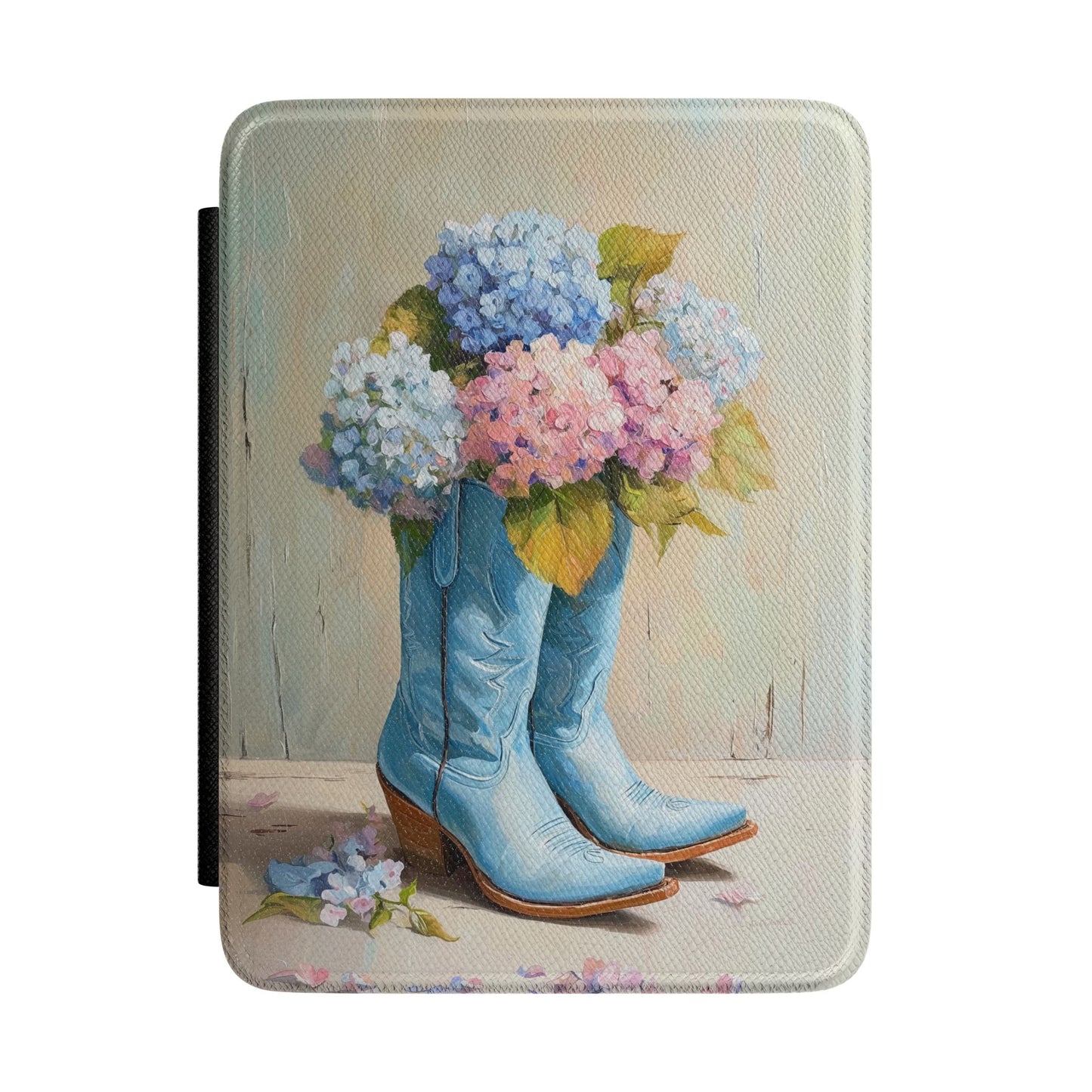 The Country Coquette – Impasto Boot & Hydrangea Kindle Case